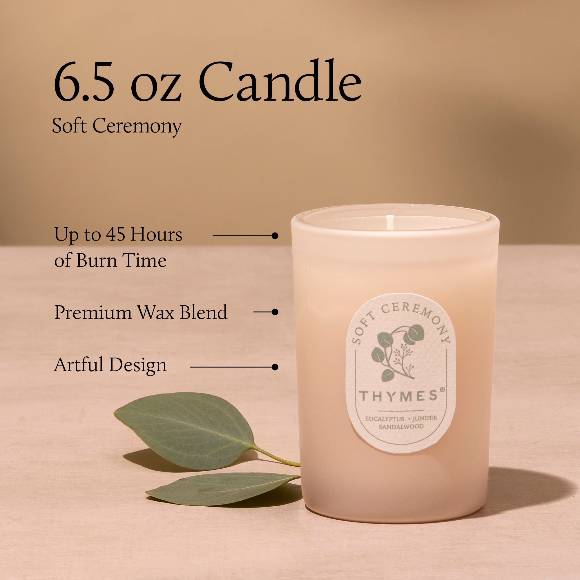 Soft Ceremony 6.5 oz Poured Candle - Image 4