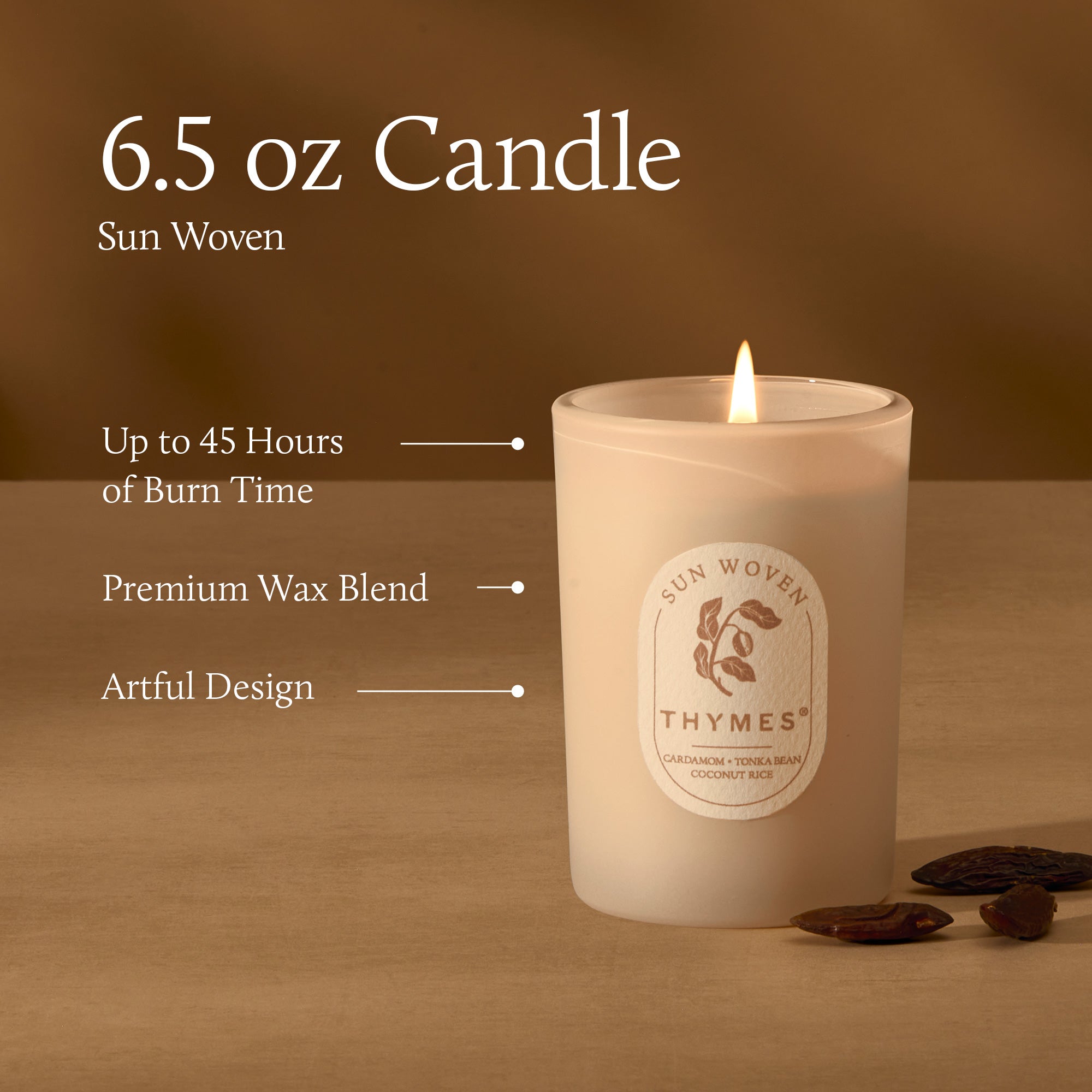 Sun Woven 6.5 oz Poured Candle - Image 4