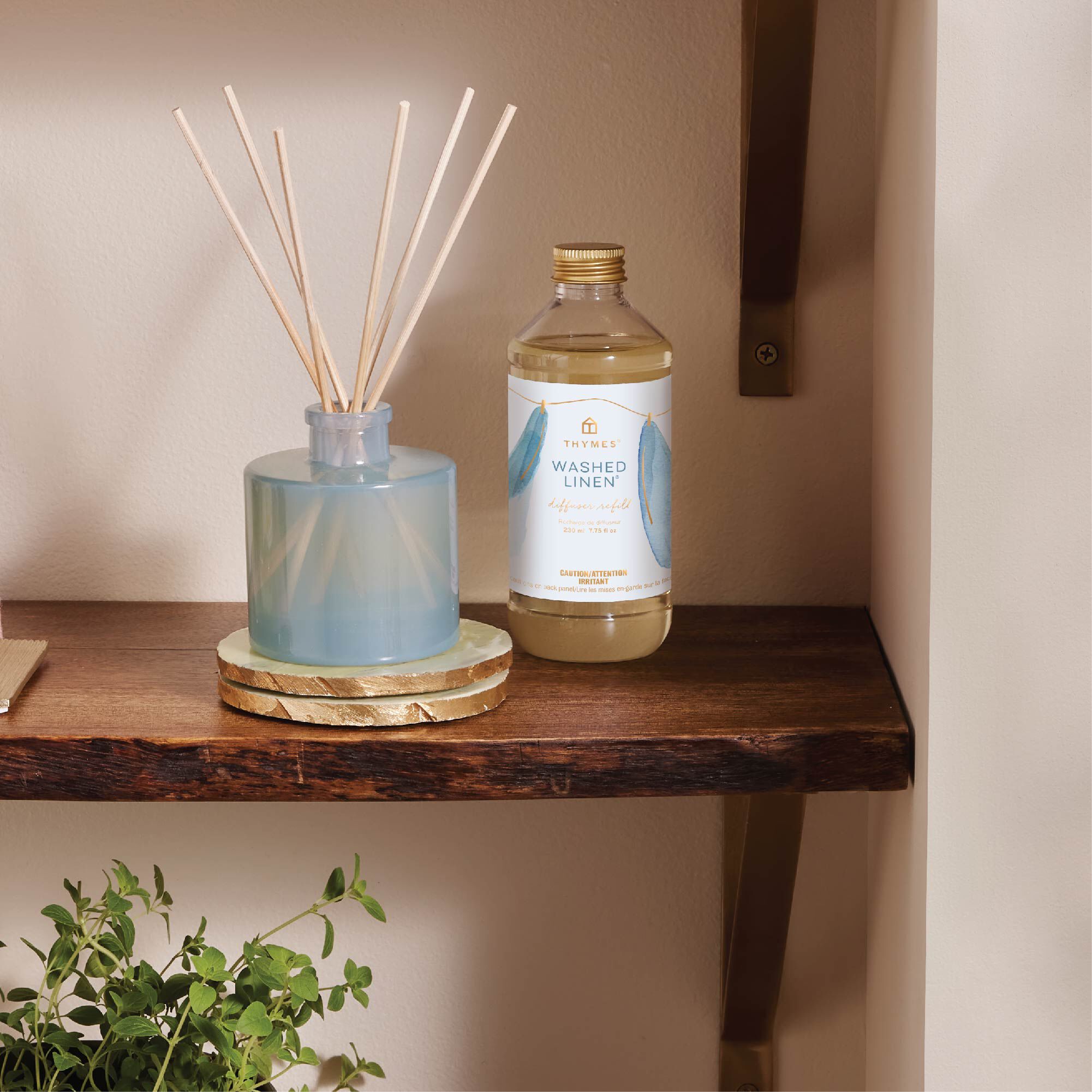 Alternative view of Washed Linen Petite Reed Diffuser