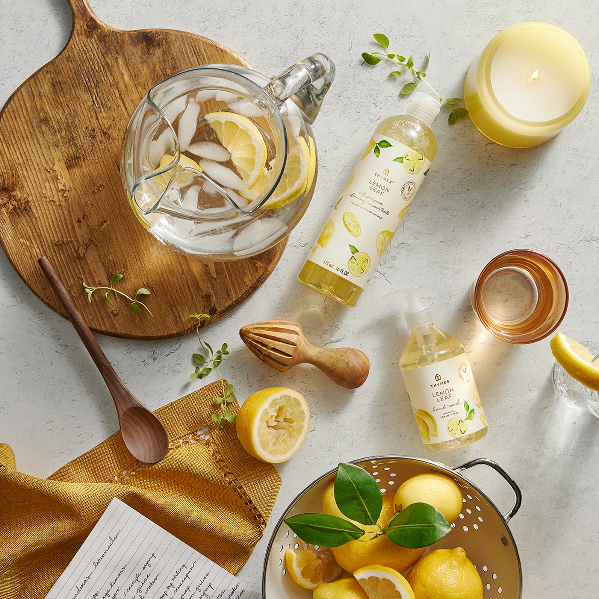Alternative view of Lemon Leaf Layering Trio
