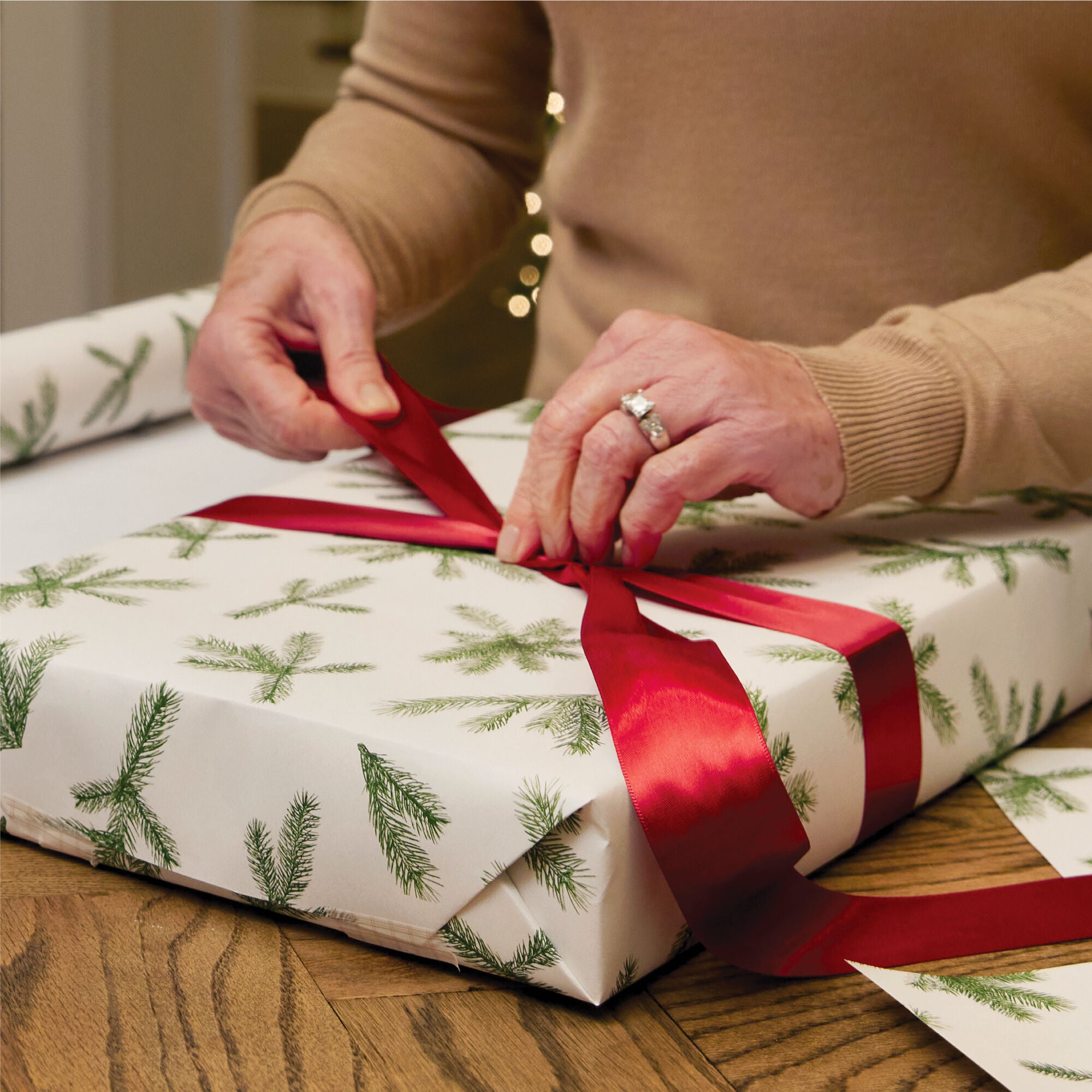 Frasier Fir Fragranced Wrapping Paper, 2 pack - Image 4
