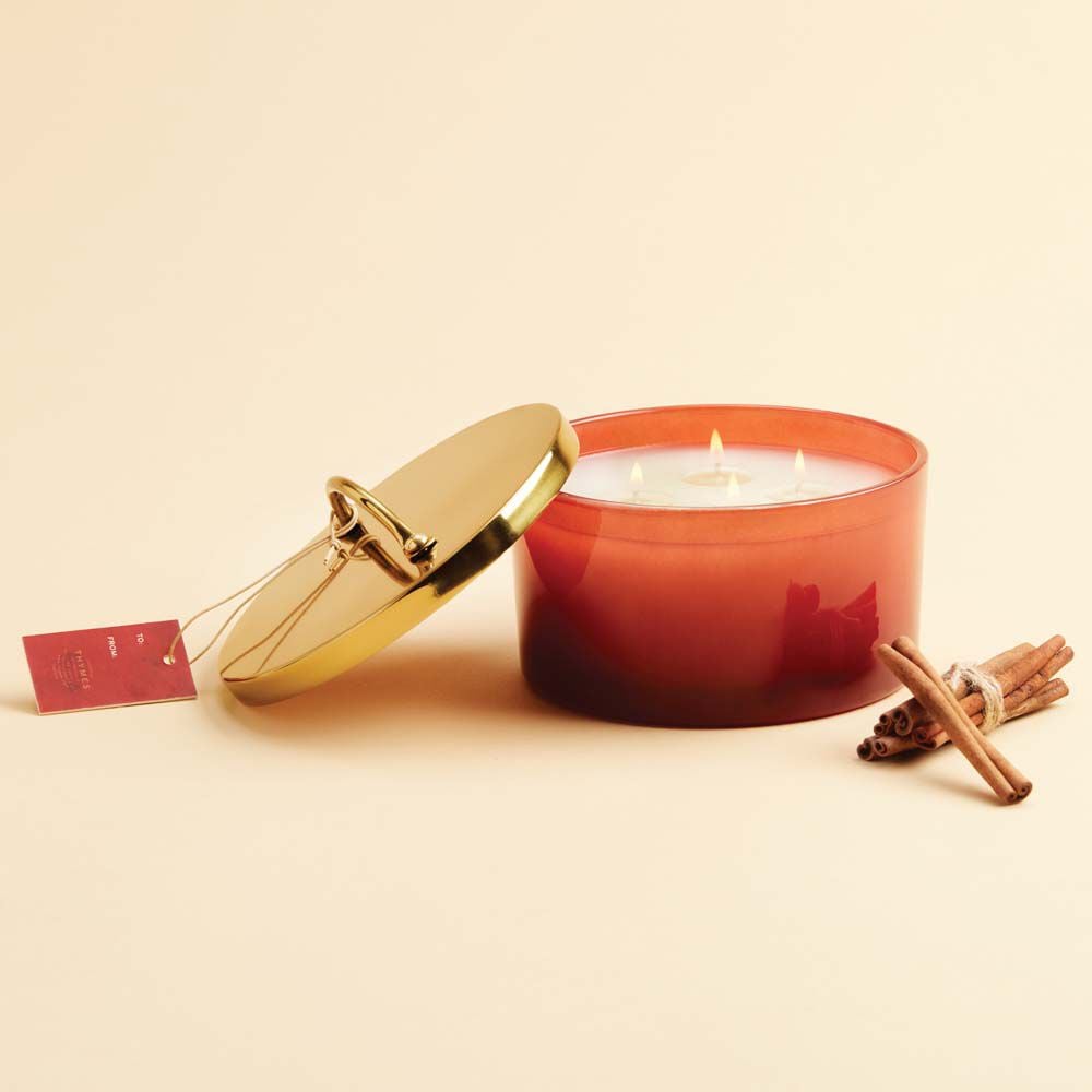 Alternative view of Simmered Cider Harvest Red 4-Wick Candle