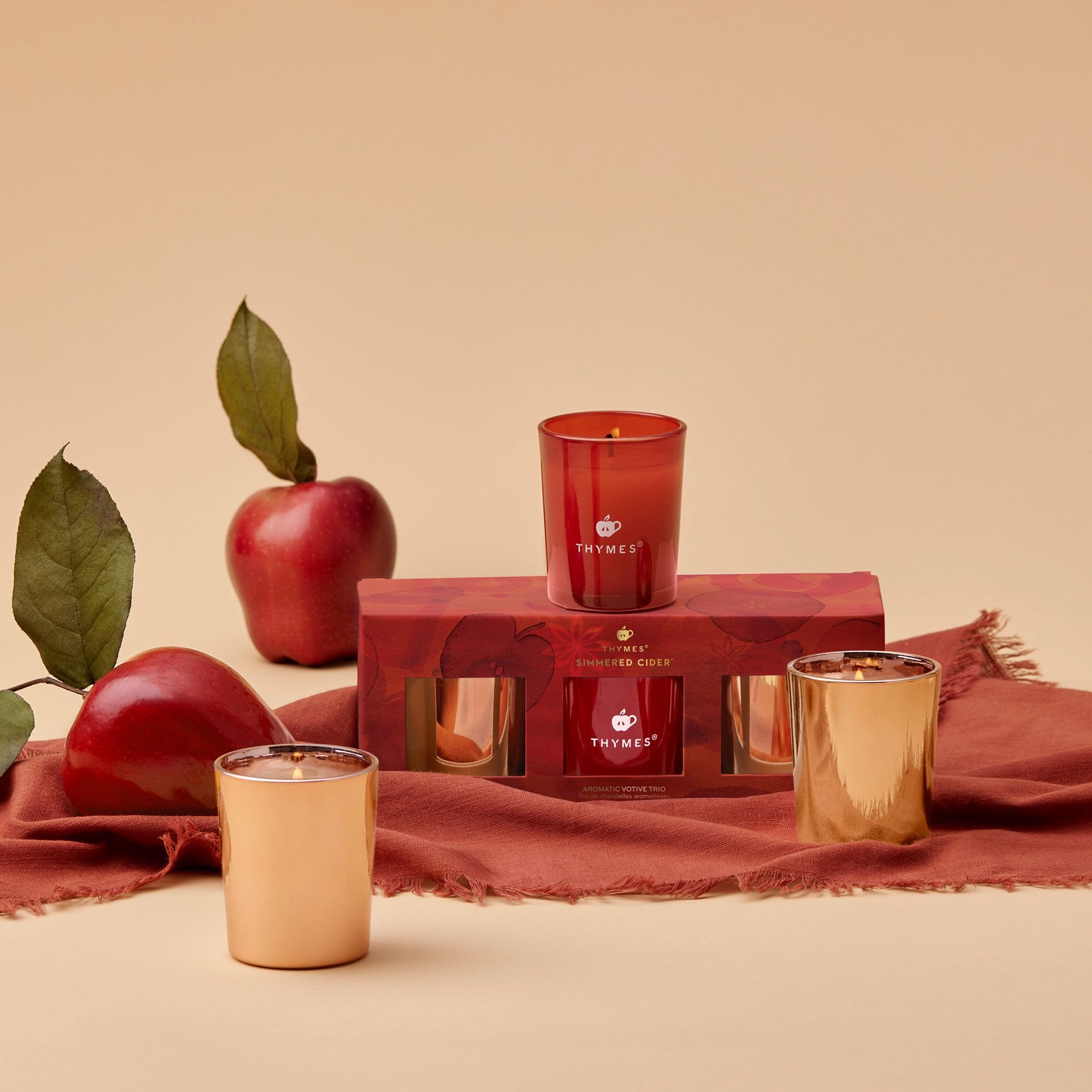 Alternative view of Simmered Cider Aromatic Votive Trio