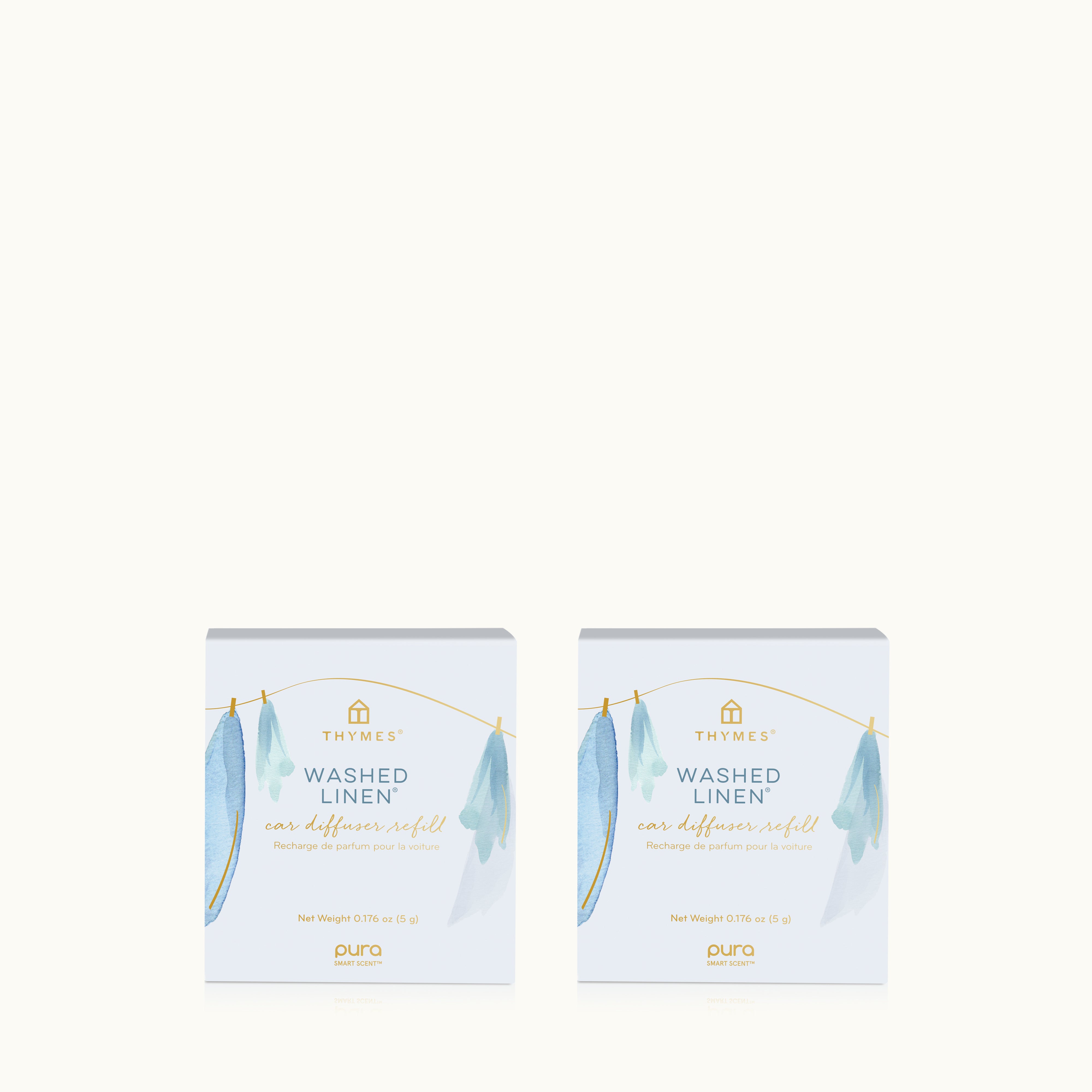 Washed Linen Pura Car Pro Diffuser Refill 2-Pack Bundle